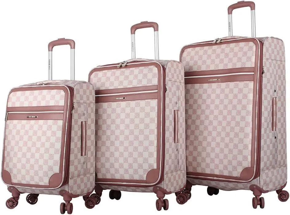 Steve Madden Chalet Pink 3-Piece Luggage Set 