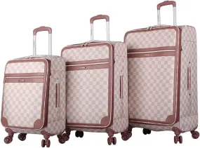 Steve Madden Chalet Pink 3-Piece Luggage Set 