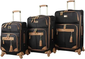 Steve Madden Harlo Black 3-Piece Luggage Set 