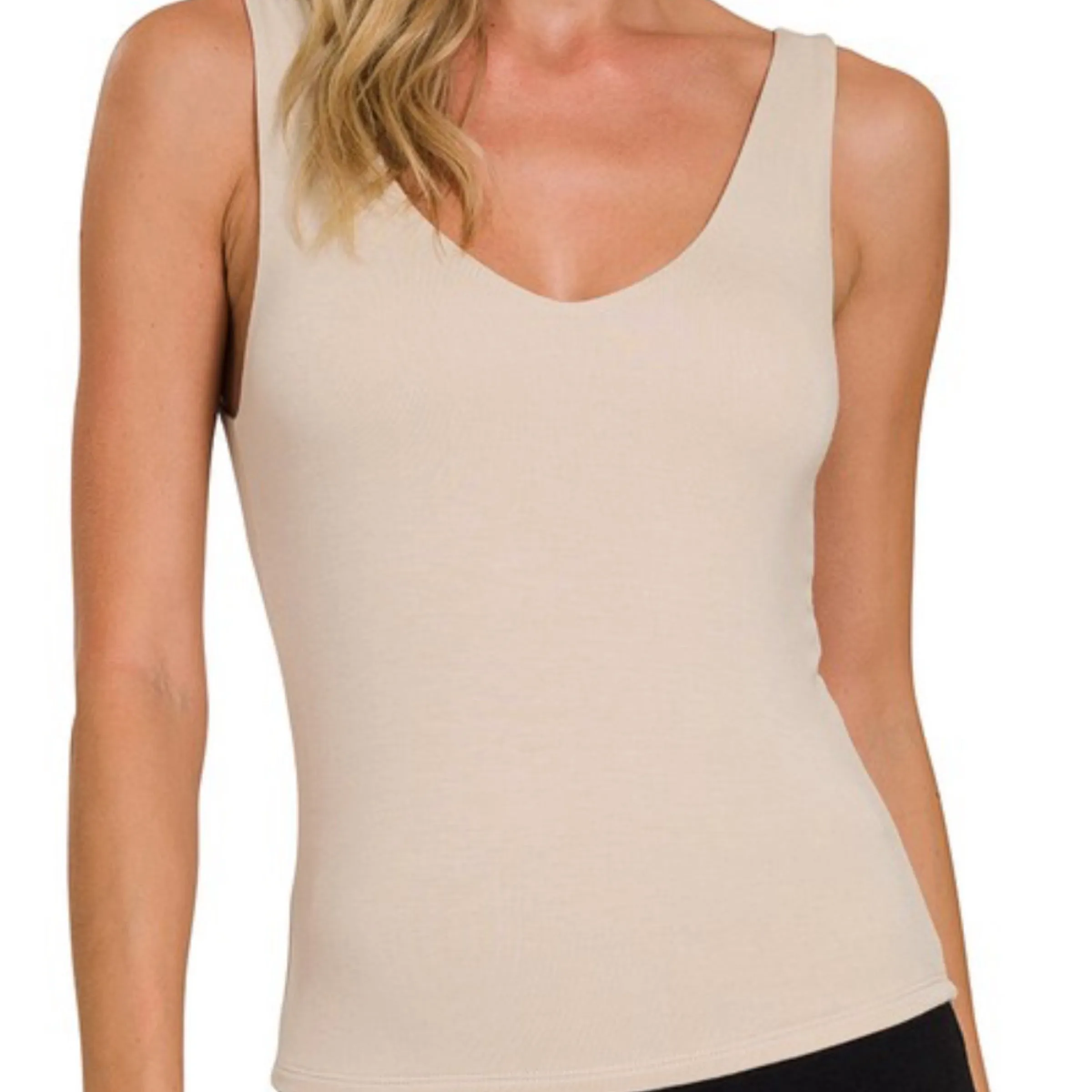 Sunny Days Double Layered V-neck Top