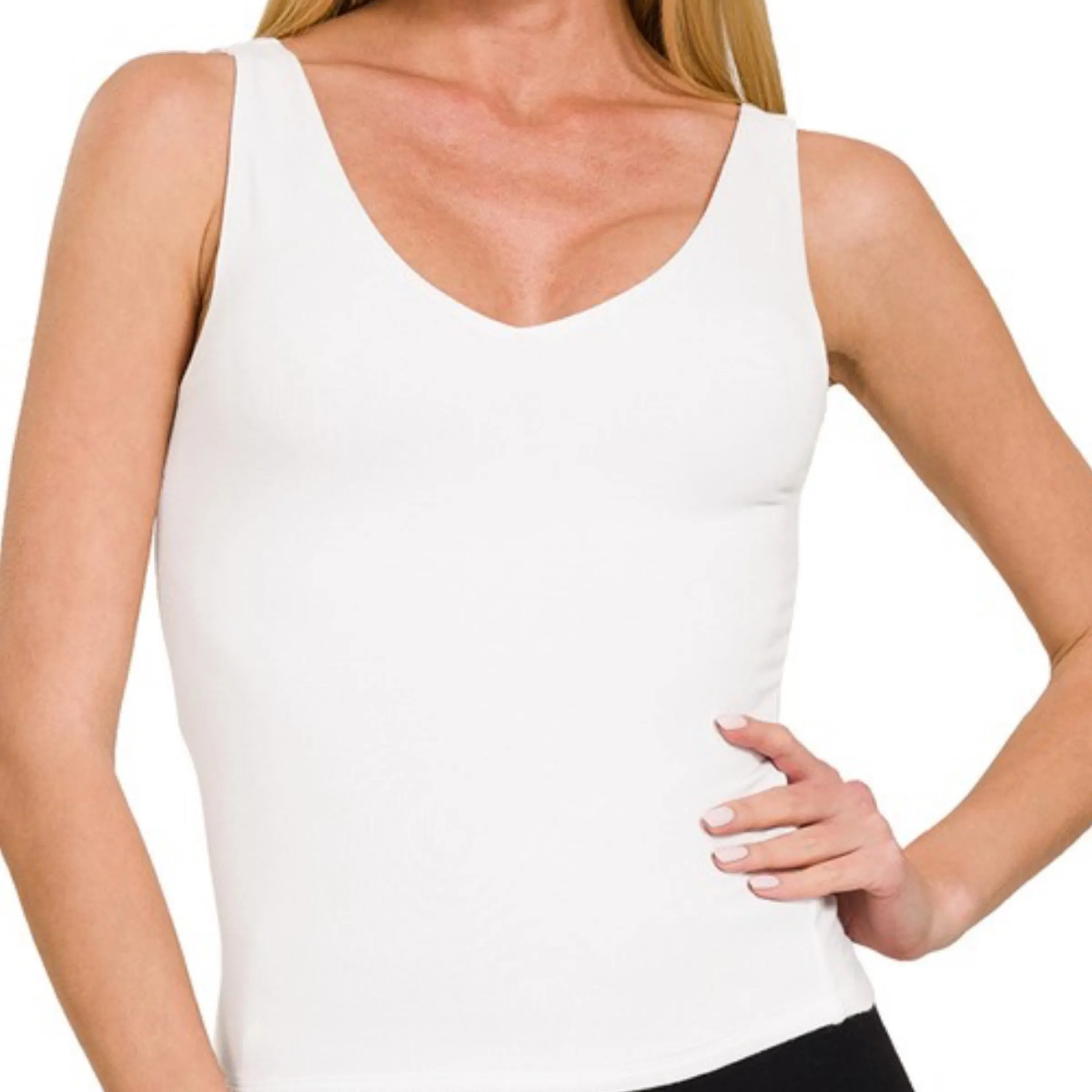 Sunny Days Double Layered V-neck Top