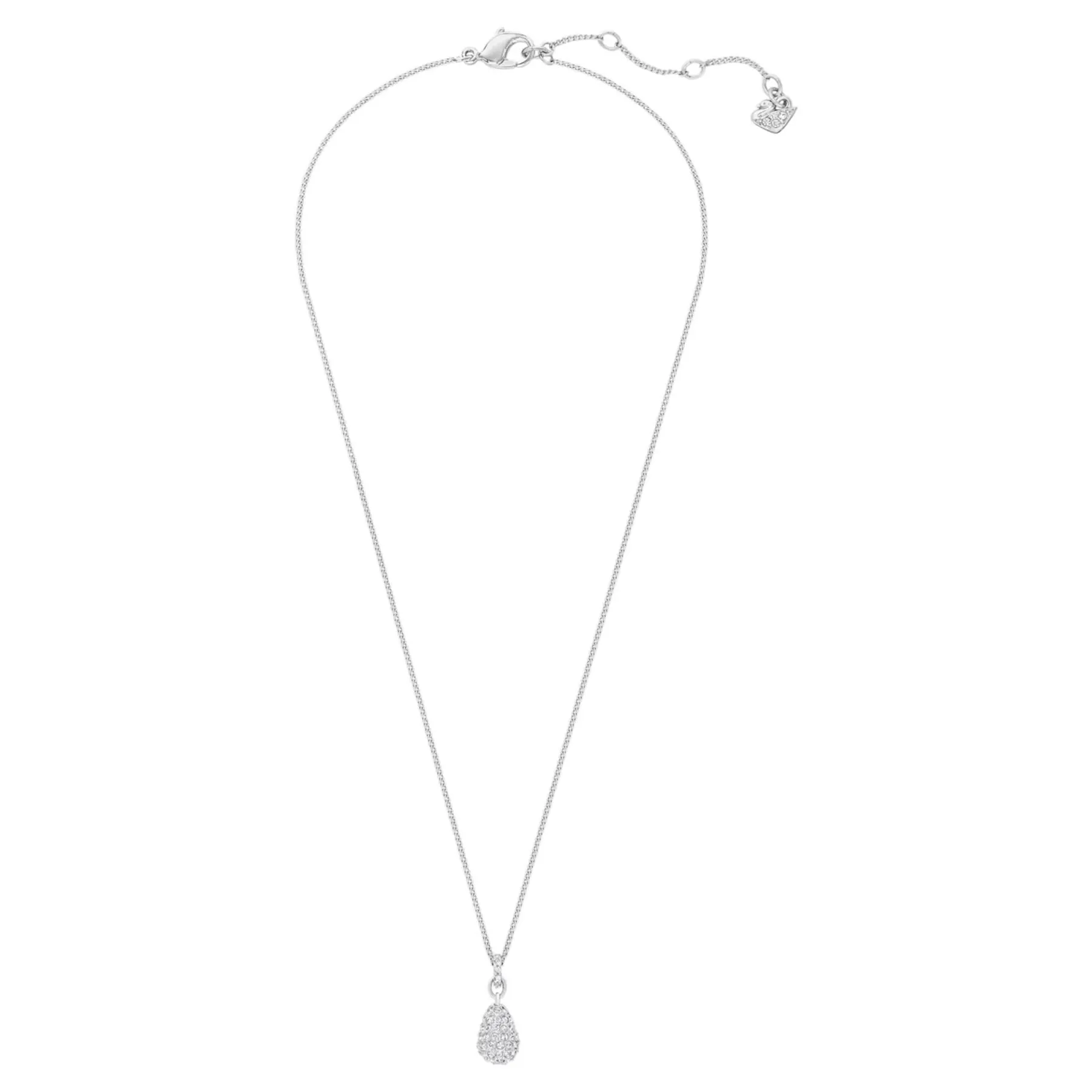 Swarovski Clear Crystal HELOISE Pendant Necklace Rhodium #1023992