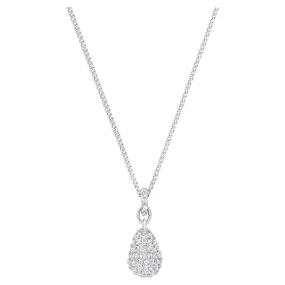 Swarovski Clear Crystal HELOISE Pendant Necklace Rhodium #1023992