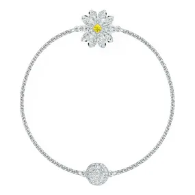 Swarovski REMIX COLLECTION FLOWER STRAND, White, Rhodium, Small-5535252