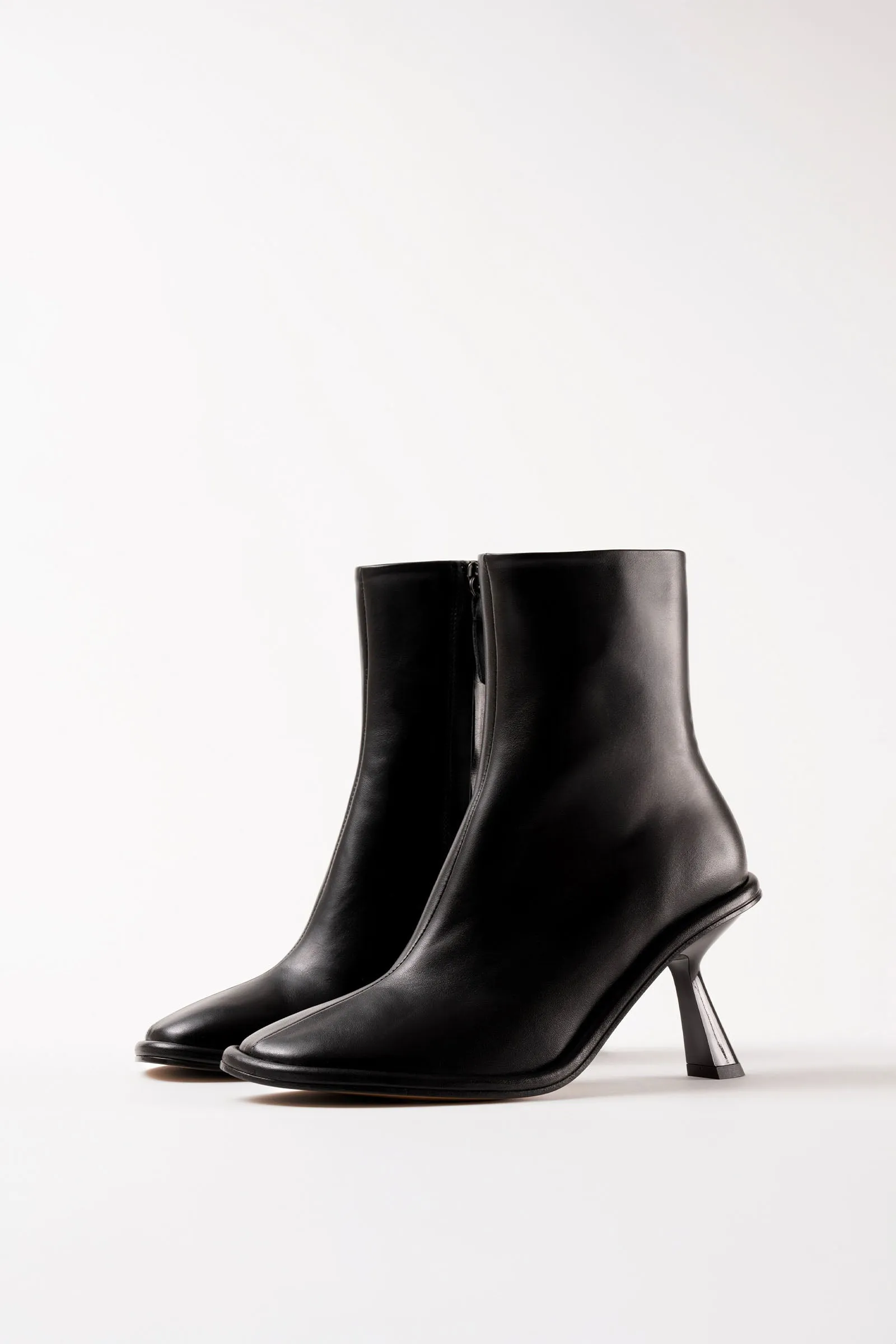 TEO - Black Leather Ankle Boots