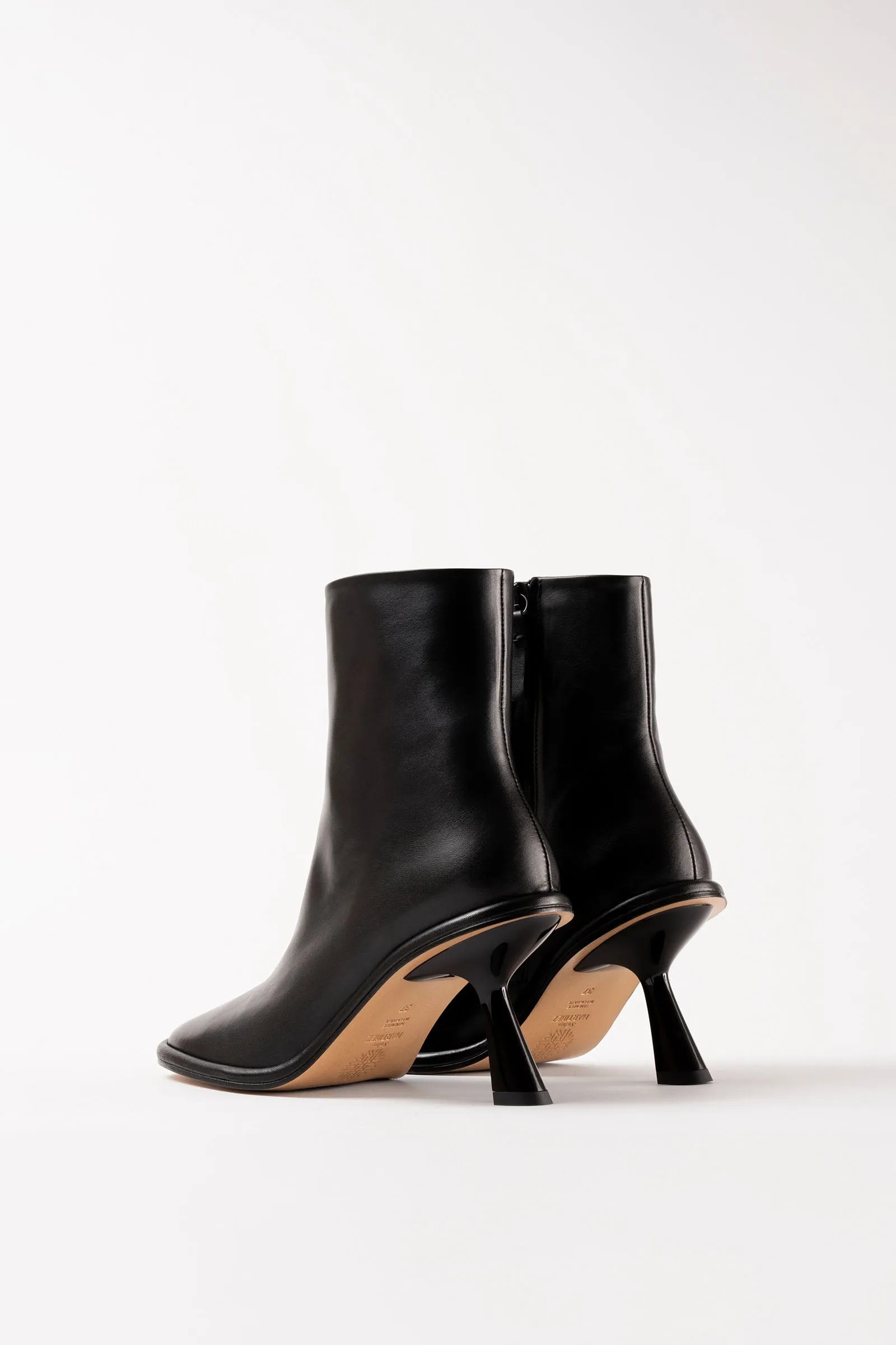 TEO - Black Leather Ankle Boots