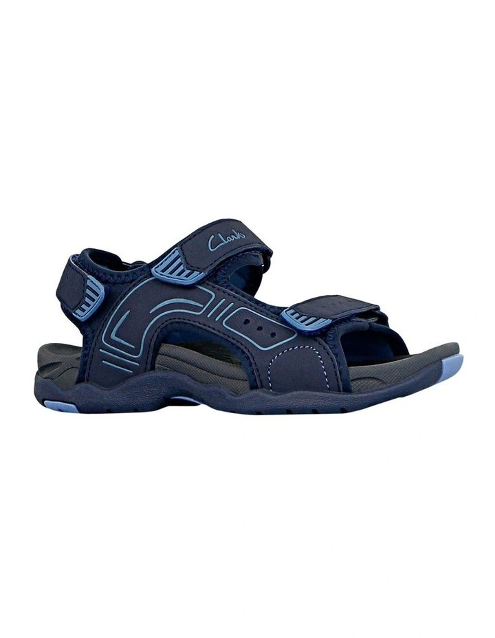 Terry II Beach Sandals in Navy