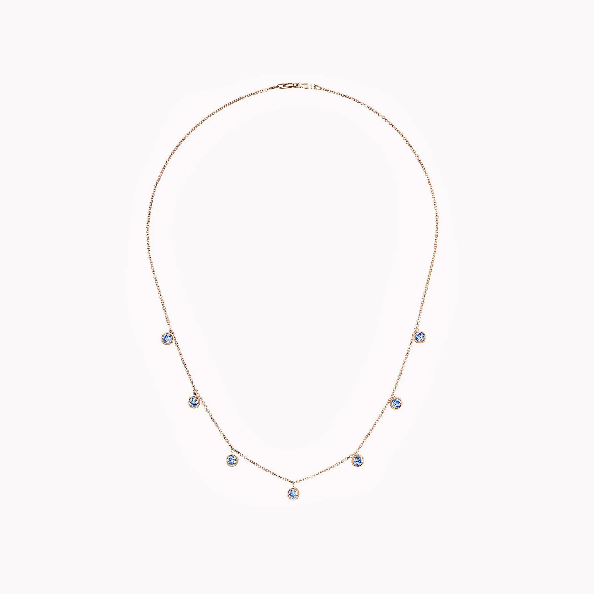 The Mia Cornflower Blue Sapphire Necklace