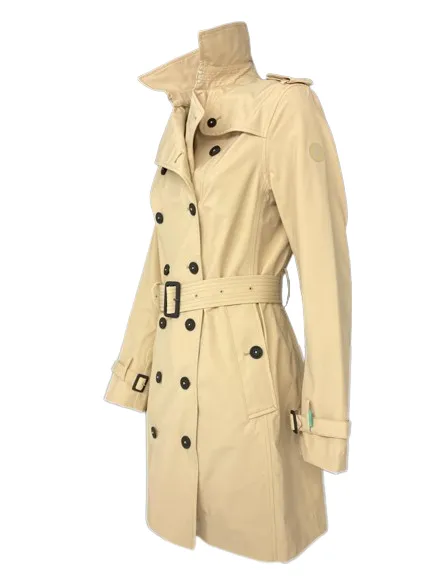 TRENCH DONNA BEIGE DOPPIOPETTO CON CINTURA