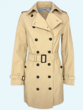 TRENCH DONNA BEIGE DOPPIOPETTO CON CINTURA