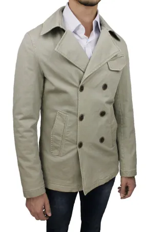 TRENCH GIUBBOTTO UOMO V. TRADE BEIGE DOPPIOPETTO MADE IN ITALY AUTUNNO INVERNO