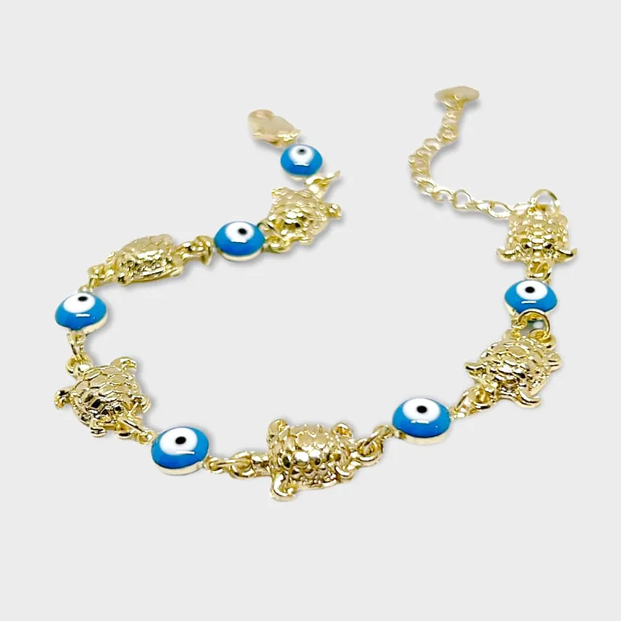 Turtle tricolor bracelet 18k of gold plated