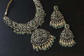 Victorian Kundan Polki Haaram Set