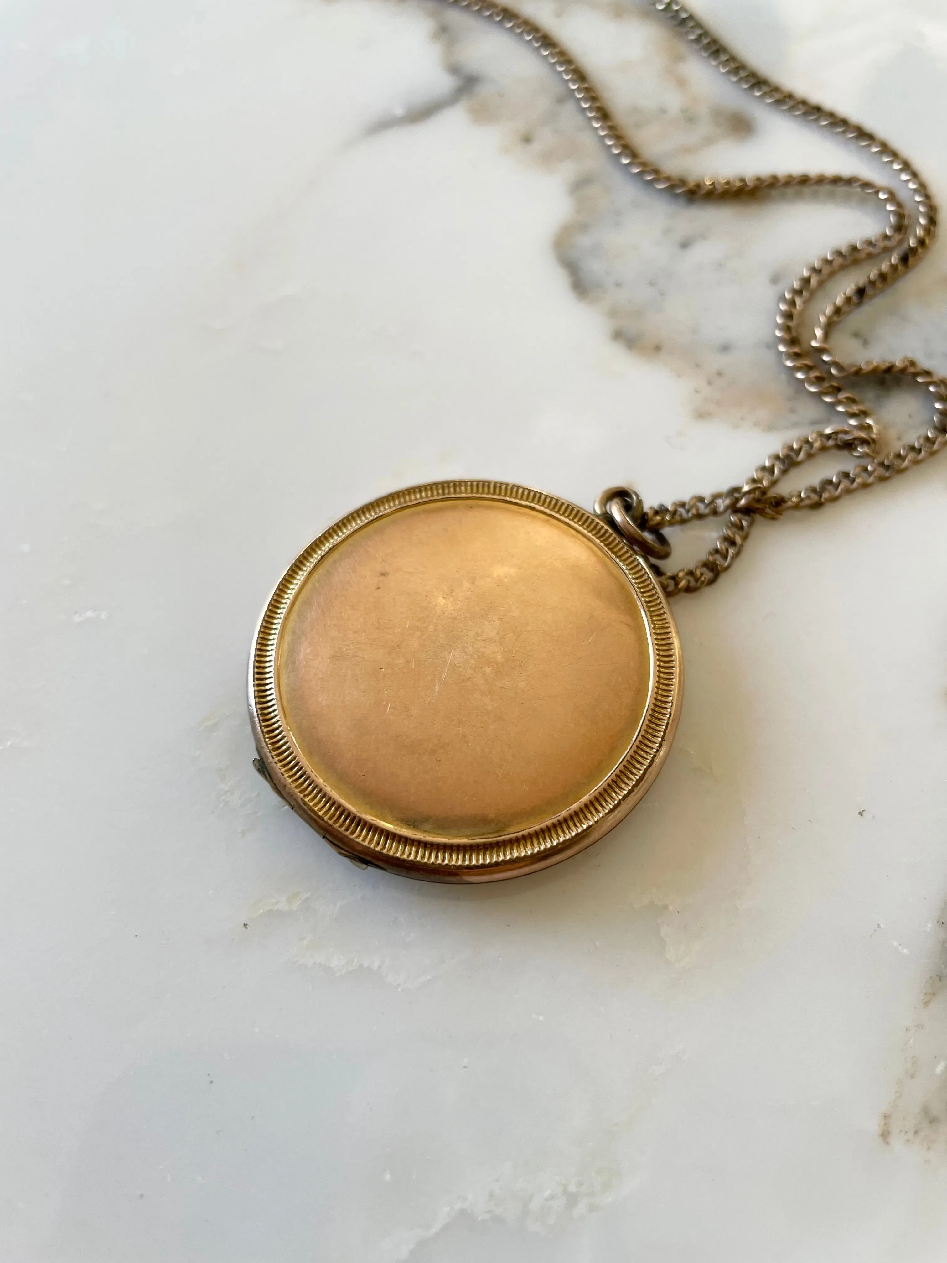 Victorian Milgrain Gold Locket