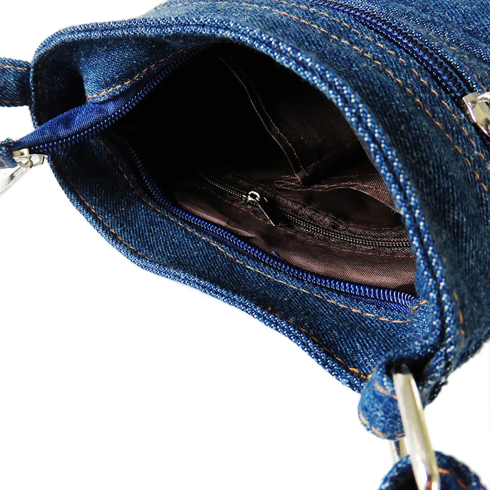 Women Bag denim messenger bags woman small shoulder Handbag vintage rivet satchels ladies crossbody borse bolsos sacoche