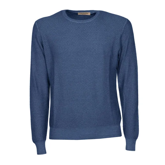 WOOL PULL Man Bluette 