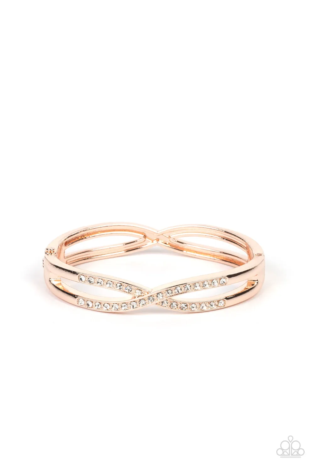 Woven in Wealth - Rose Gold ~ Paparazzi Bracelet